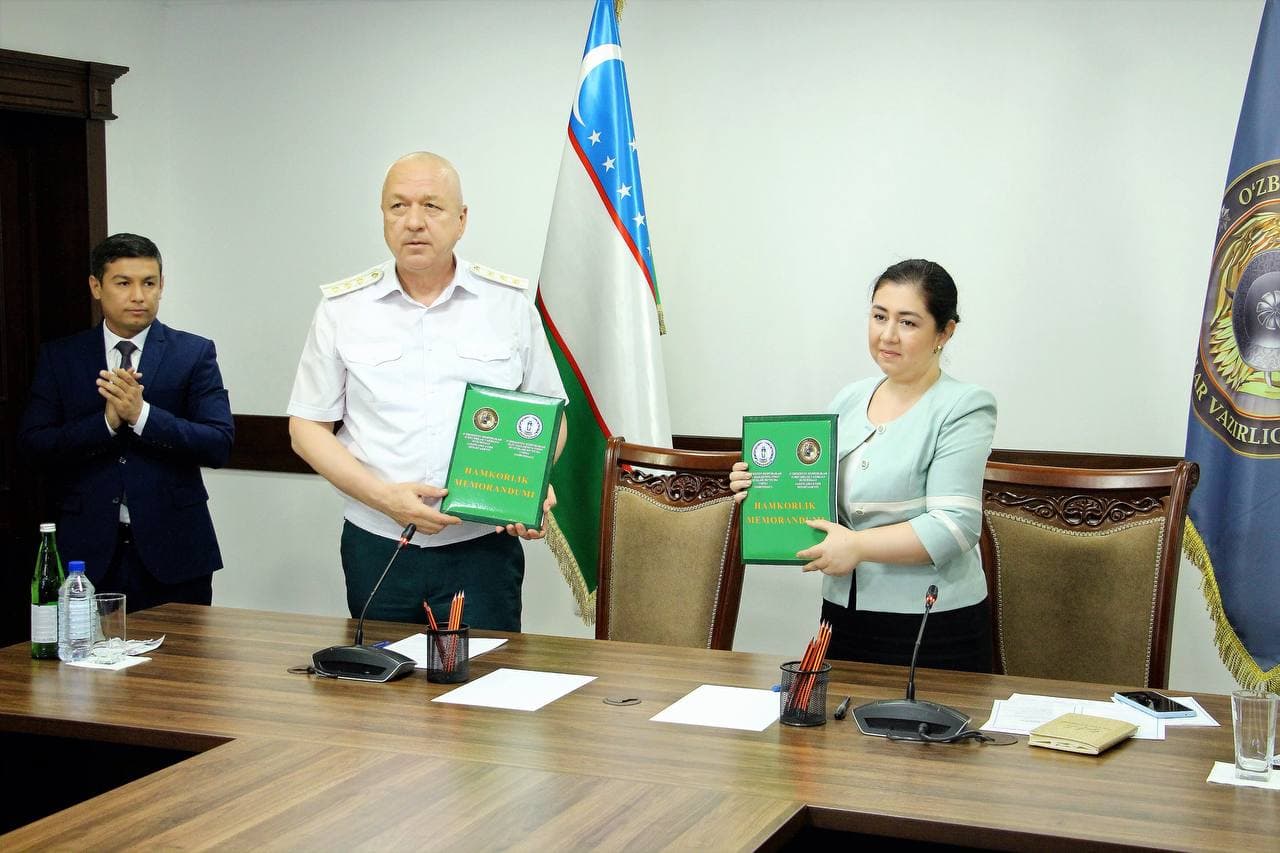 Memorandum signed between Authorized Person of the Oliy Majlis for Human Rights (Ombudsman) and the Department of Corrections under the Ministry of Internal Affairs