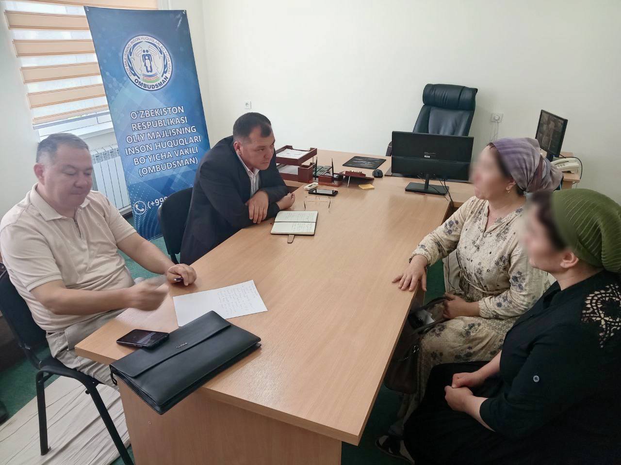 Qoraqalpog‘istonning chekka hududlarida yashovchi fuqarolar murojaatlari o‘rganildi